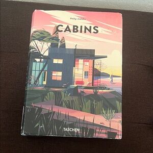 #1291=Taschen 'Cabins' Book - Pink and Green Cover